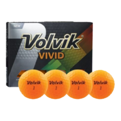 Volvik Vivid Golf Balls Orange