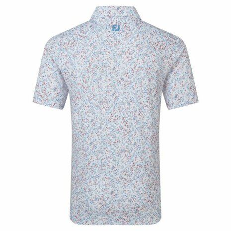 FootJoy Flower Print Pique Herenpolo Wit 