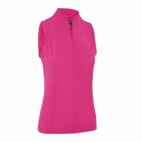 Callaway Mouwloos Rip Play Mock Shirt Pink