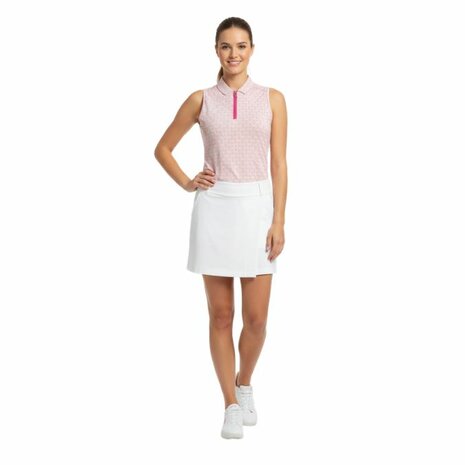 Callaway Premium  Opti Dri Mouwloze Polo Pink Beige