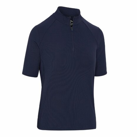 Callaway Rip Play Korte Mouw Mock Shirt Navy
