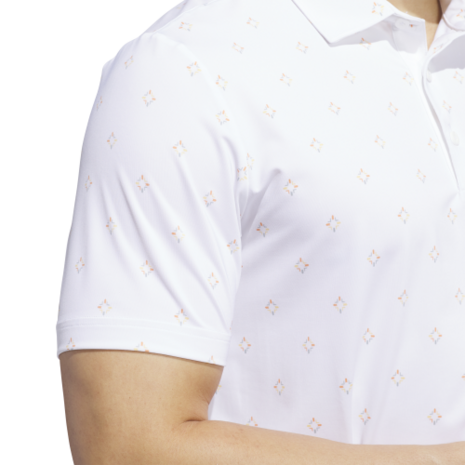 Adidas Ultimate ESCE Print Heren Golfpolo Wit