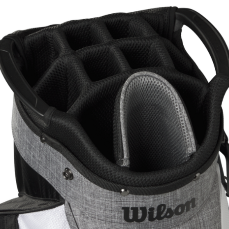 Wilson Feather Cartbag Zwart/Grijs/Wit