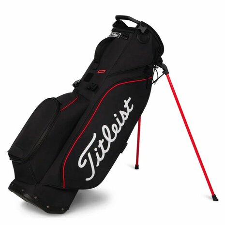 Titleist Players S4 Standbag Zwart Rood