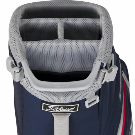 Titleist Players S4 Stadry Standbag Navy Rood Wit