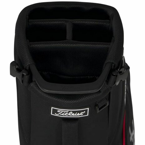 Titleist Players S4 Stadry Standbag Zwart Rood