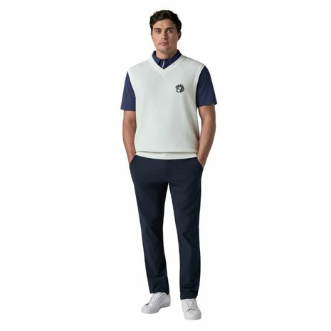 Callaway Mixed Texture Vest Off White