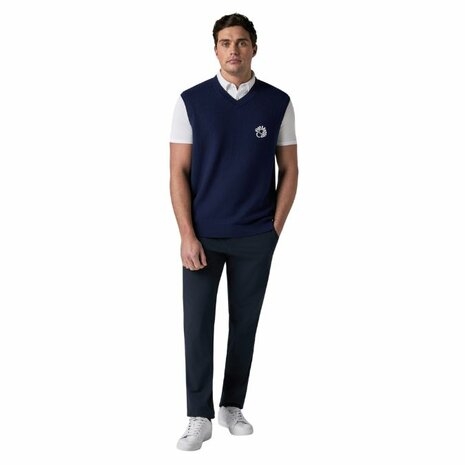 Callaway Mixed Texture Vest Navy
