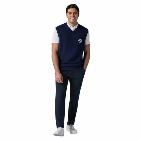 Callaway Mixed Texture Vest Navy