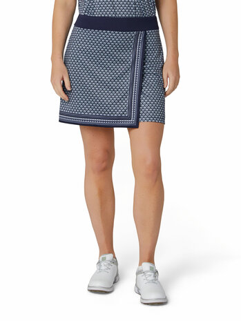 Callaway Scarf Geo Asymmetrical Skort Navy Wit