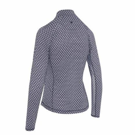 Callaway Premium  Scarf Geo Dames Midlayer Navy Wit