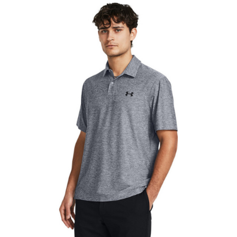 Under Armour T2G Heren Golfpolo Steel/Black