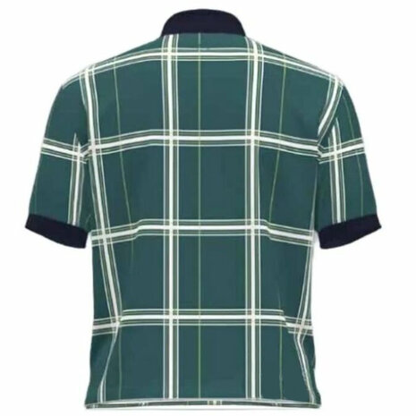 Armour Dry Johnny Collar Prt Polo-Rack Green - Midnight Navy