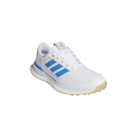 Adidas Dames S2G 26 Leather Spikeless Golfschoenen Wit-Blauw