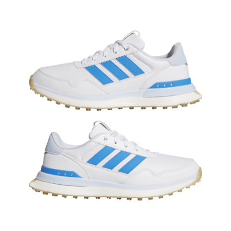 Adidas Dames S2G 26 Leather Spikeless Golfschoenen Wit-Blauw