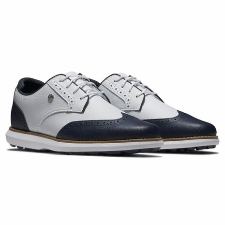 Golfschoenen Dames Footjoy Traditions Wit Navy