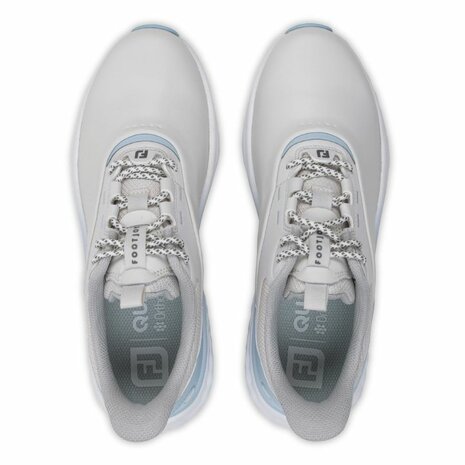Footjoy Quantum Dames Golfschoenen Grijs Wit Blauw