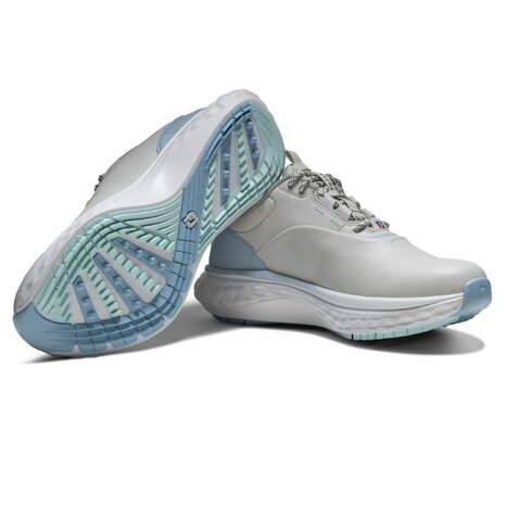 Footjoy Quantum Dames Golfschoenen Grijs Wit Blauw
