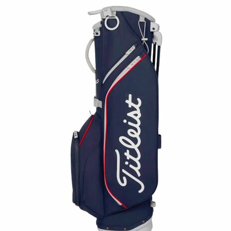 Titleist Players S4 Standbag Navy Wit Rood