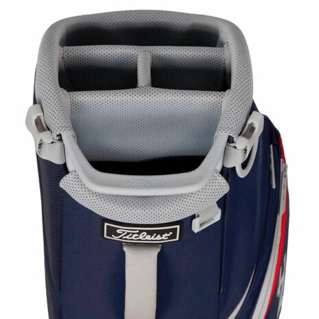 Titleist Players S4 Standbag Navy Wit Rood