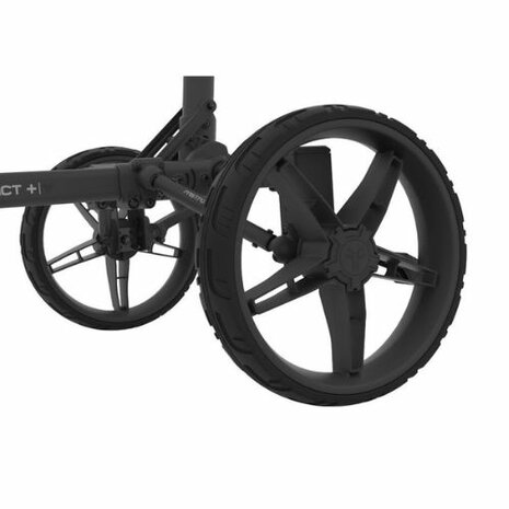 Fastfold Trolley Compact+ Mat Zwart 3-Wiel