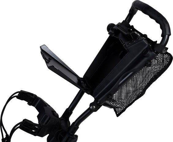 Fastfold Trolley Compact+ Mat Zwart 3-Wiel