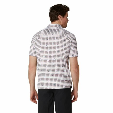 Callaway One Pimento Two Pimento Heren Golfpolo Wit