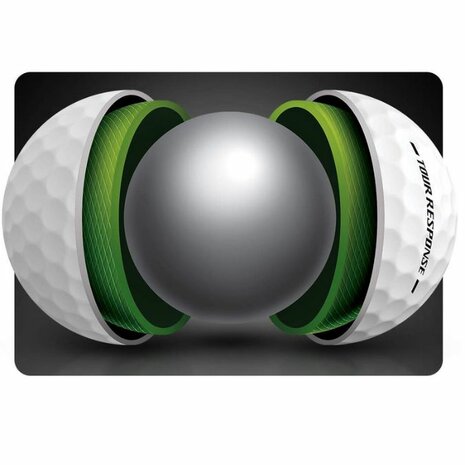 Taylormade Tour Response Stripe TM26 Golfballen Wit Blauw