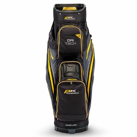 Powakaddy Cartbag DRI-tech Gun metal Geel 2026