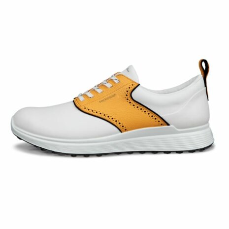Ecco M Golf S-Casual Heren Golfschoenen Wit Geel Zwart