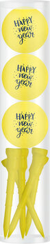 Golf Balls Gift Set Happy New Year Yellow Includes Tees Golf Balls Gift Set Happy New Year Yellow Includes Tees