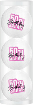 Golfballen Gift Set 50e Verjaardag Sarah 3 Ballen Golfballen Gift Set 50e Verjaardag Sarah 3 Ballen
