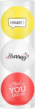 Golfballen Gift Set Yes You Did It! - Hurray - Congrats! Golfballen Gift Set Yes You Did It! - Hurray - Congrats!