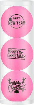 Golfballen Gift Set Merry Christmas-Happy Newyear Roze Golfballen Gift Set Merry Christmas-Happy Newyear Roze