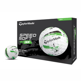 Golfbälle Taylormade Speed Soft Ink Weiß Lime Golfbälle Taylormade Speed Soft Ink Weiß Lime