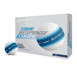 Taylormade TM24 Tour Response Stripe Balles De Golf Blanc Bleu