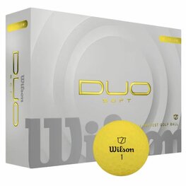 Balles de golf Wilson Staff Duo Soft Jaune 2025 Balles de golf Wilson Staff Duo Soft Jaune 2025