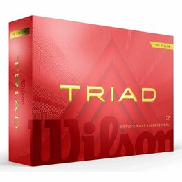 Lot de 3 balles de golf Wilson Staff Triad Jaune