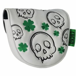 Legend Putter Mallet Headcover Lucky Wit Groen