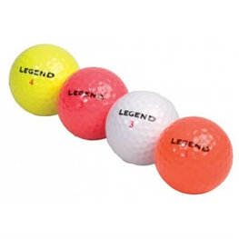 Golfballen Legend 12 stuks verschillende kleuren Golfballen Legend 12 stuks verschillende kleuren
