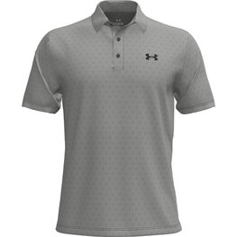 Under Armour Heren Playoff Golf Polo 3.0 Printed Micro Flower Clay Green