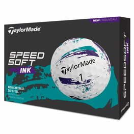 Balles de golf Taylormade Speed ​​Soft USA Ink Turquoise Violet