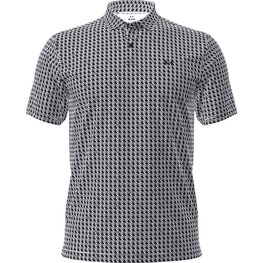 Under Armour T2G Polo Print Houndstooth Deuces White